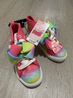 Nickelodeon JoJo siwa bow high top sneaker shoes