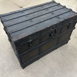Antique steamer trunk