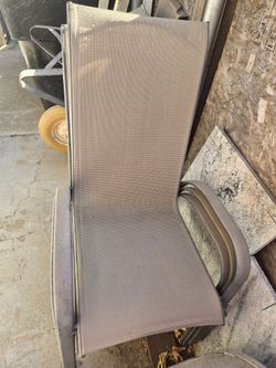 Patio metal chairs