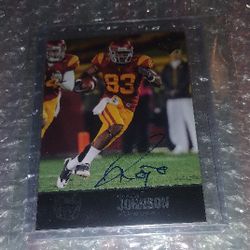 Upper Deck USC Ronald Johnson Autographed Football Card
