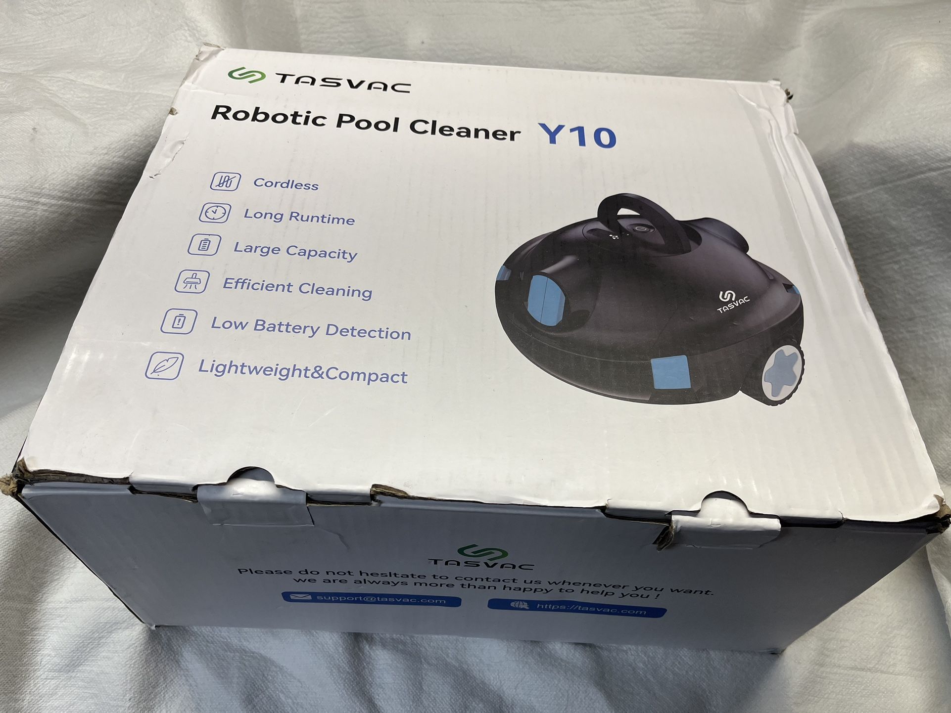  TASVAC Y10 Rechargeable Cordless Pool Vacuum Robot For Above Ground Pool / Inground Pool 