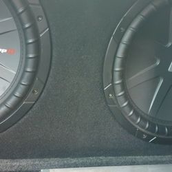 2  ..12 Inch Kicker CvR With 1200 Watts Mono Amp