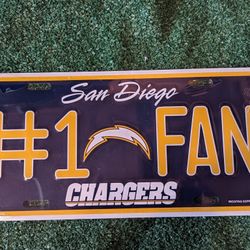 New San Diego Chargers License Plate