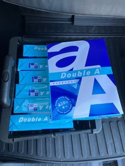 Double A Copy Paper 7 Reams Sealed 8.5x11 20lb 96 Bright