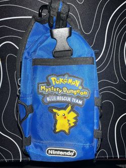 Gameboy Advanced SP with Pokemon Mystery Dungeon Blue Rescue Team Bag