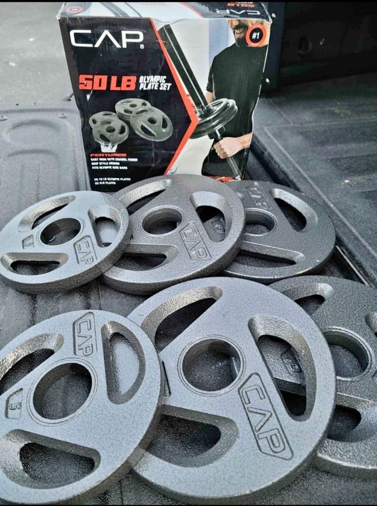 Cap 50 LB Olympic Plate Set