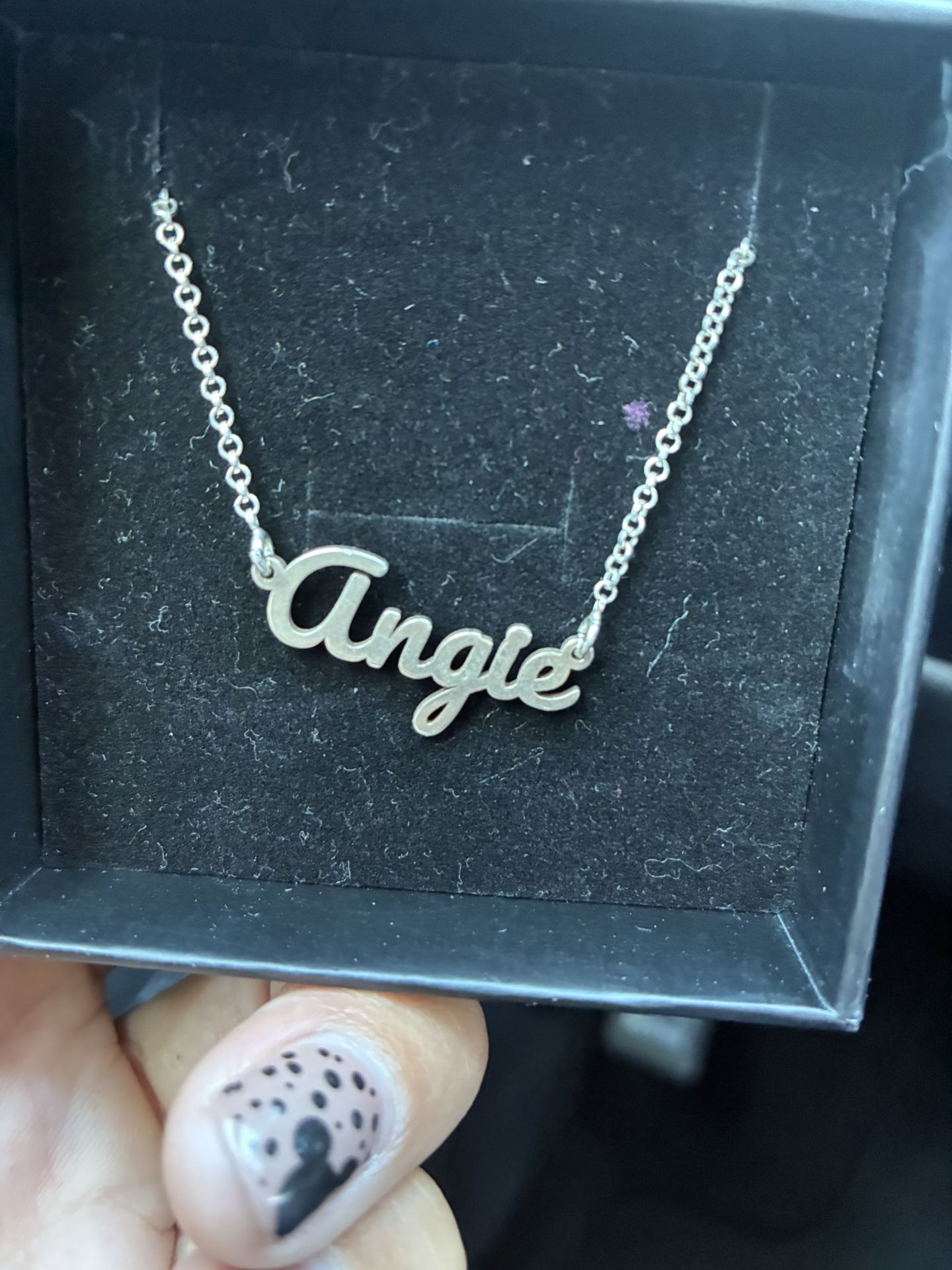 “ANGIE “ STERLING SILVER NECKLACE . Merry Christmas 🎁 