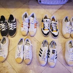 Adidas Sneaker Lot - New or Like New - Size 12 - 8 Pairs