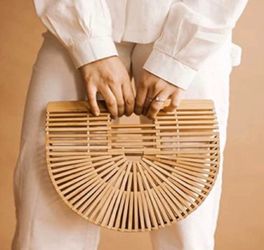 Bamboo Handbag Handmade Purse NEW