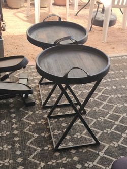 Round side tables