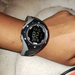 PUMA P6011 Digital Black Polyurethane Watch