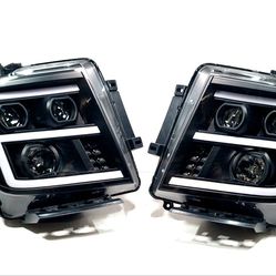 Headlights For 16-22 Nissan Titan XD LED Signal Projector 