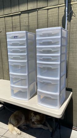 2 Sterilite 7 drawers   Storage $30 each