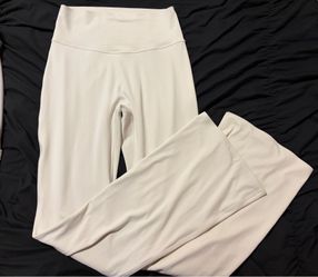 PINK cream flair pants