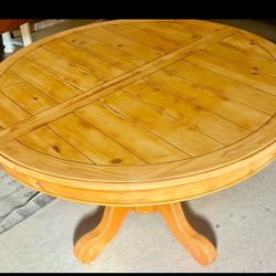 Rustic Farmhouse Dining Set-Table+4 Chairs