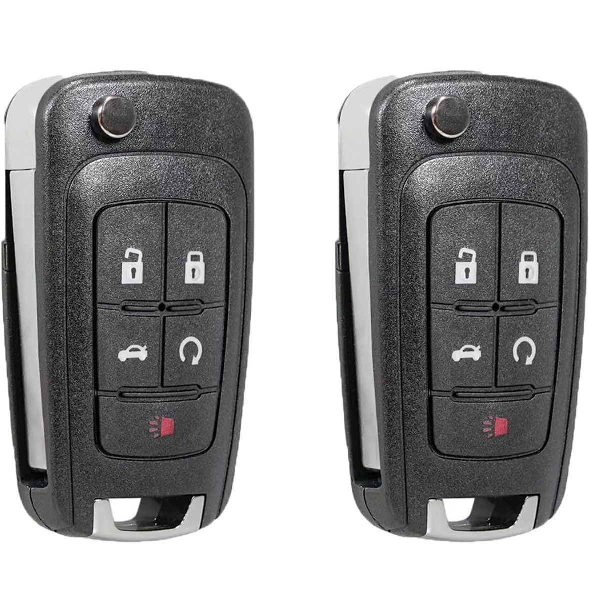 2 Keyless Entry Remote Flip Key Fob Control for OHT01060512 Chevy Cruze Equinox.