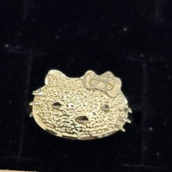 10kt Real Gold Hello Kitty Ring 