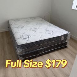 NEW Mattress Full Size With Box Spring // Offer  🚚
