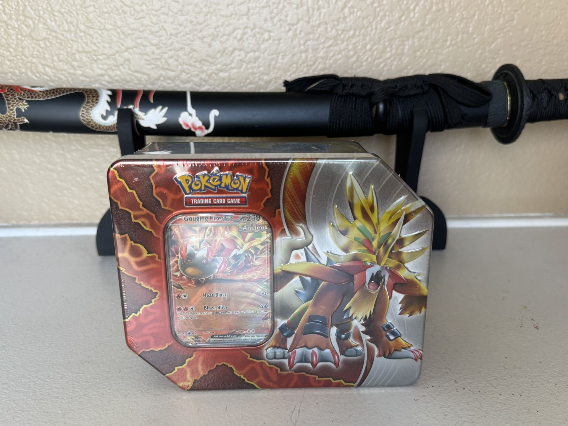 Gouging Fire EX Tin