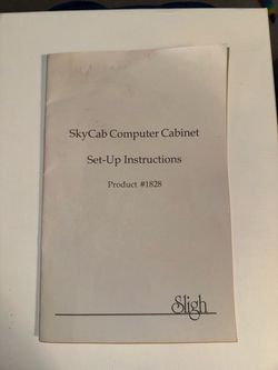 FREE – Sligh Skycab Computer Armoire / Hidden Desk + Matching Chair