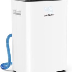 5500 Sq.ft Dehumidifier for Basement, Wpsoert 80 Pints Dehumidifiers for Home, Large Room with Drain Hose, Intelligent Humidity Control, 6 L Water Tan