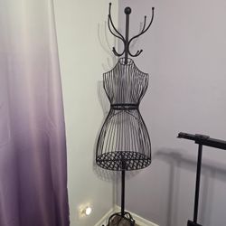 Black Hat/Coat Rack With Storage 
