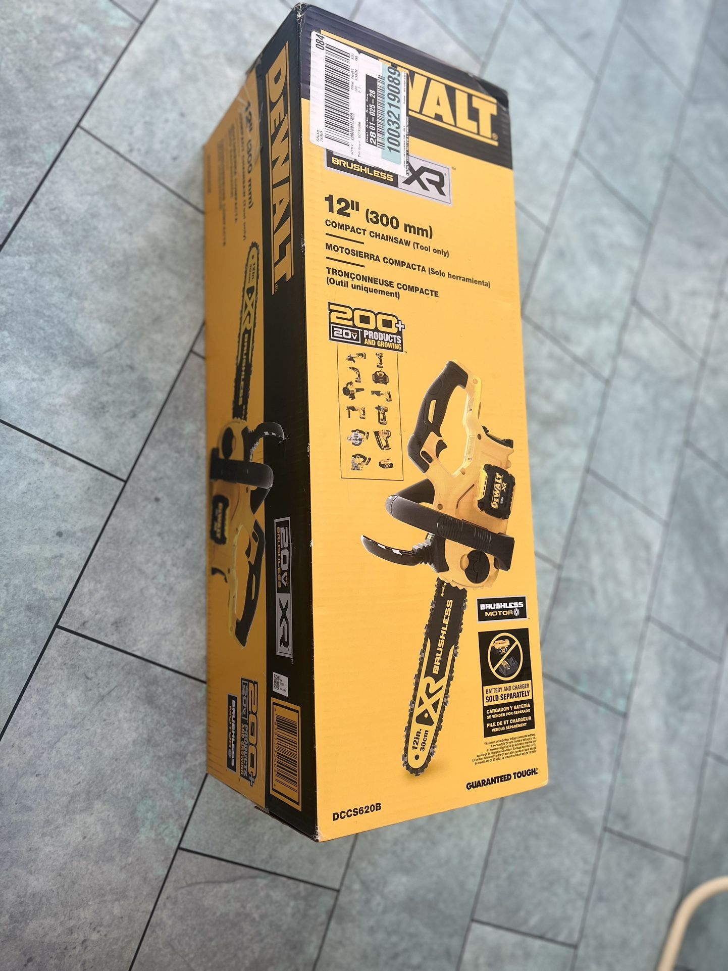 DEWALT 20V MAX 12in Brushless Cordless Battery Powered Chainsaw Tool Only (Brand New)