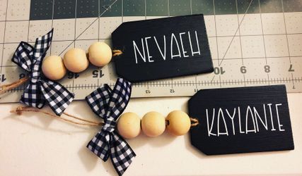 Personalized Wooden Christmas Stocking Tags