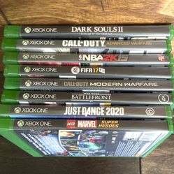 Microsoft Xbox One Assorted Games 8-Pack Used  