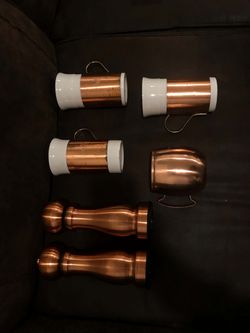 Copper kitchen set