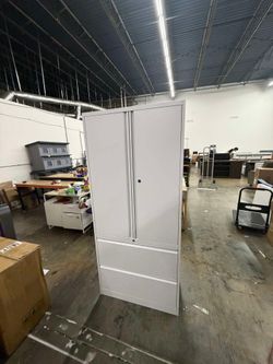 31.5 in. W x 70.87 in. H x 15.75 in. D 2 Adjustable Shelves Steel Garage Storage Freestanding Cabinet for in White
