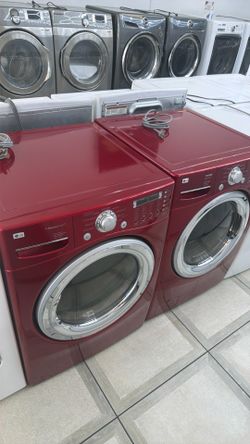 Washer and dryer electric front load