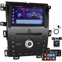 Wireless Apple Carplay Android Car Radio for Ford Edge 2011-2015, 2+32G 9 Inch Touchscreen Stereo with Android Auto, HiFi/DSP/Voice Assistant/Network 