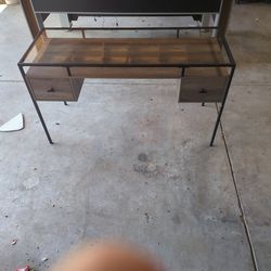 Desk With Glass Top Never Used
