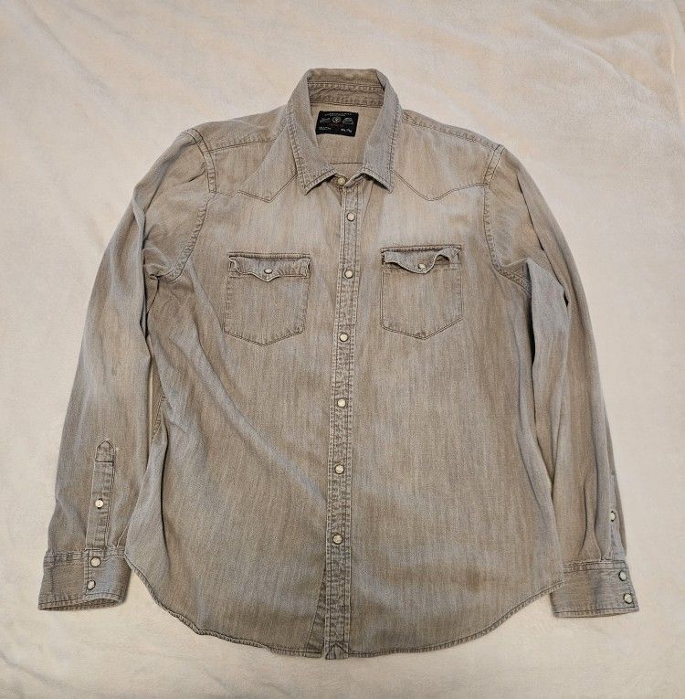 AMERICAN EAGLE OUTFITTERS WESTERN SHIRT, MEN'S XXL