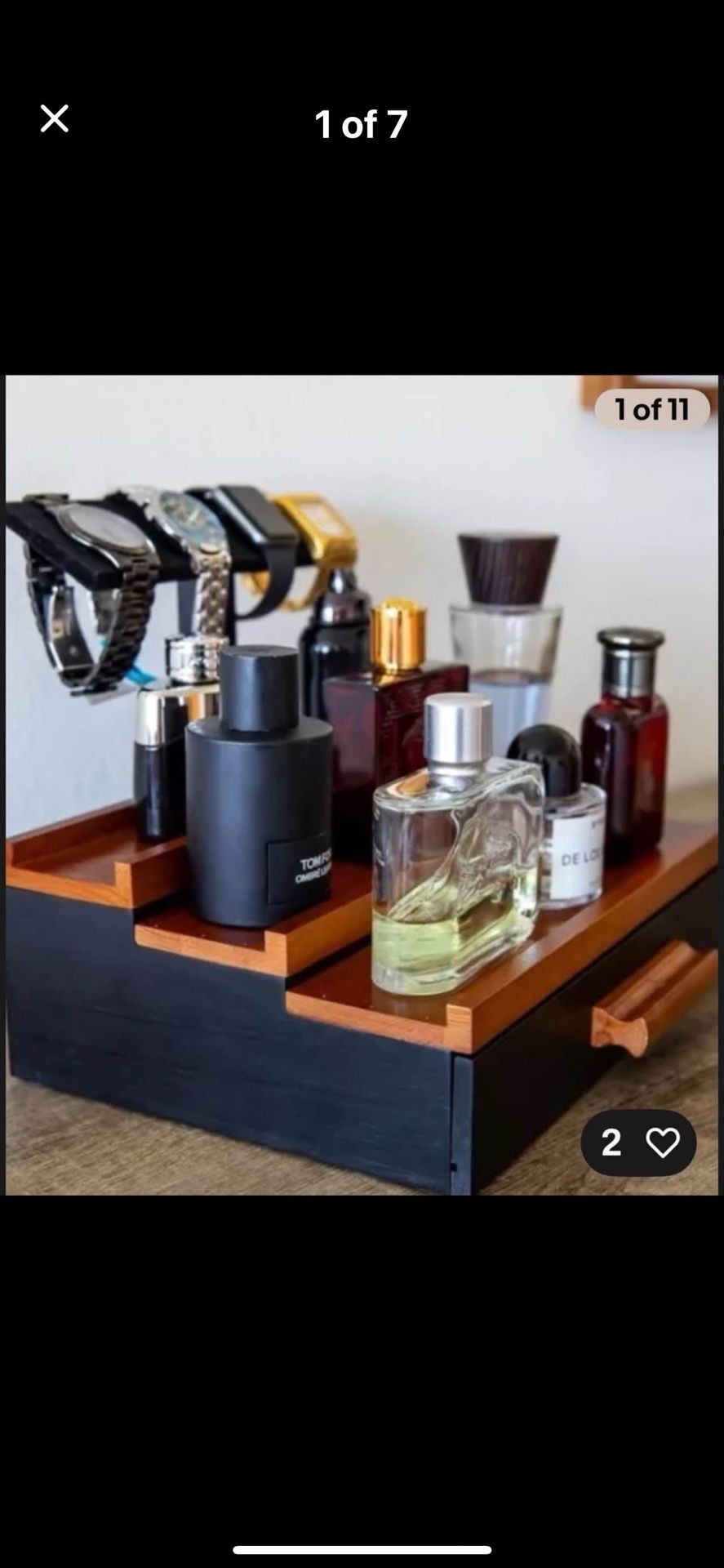 Grand Martin, cologne&watch wooden Display. Buy One Get 2nd 1/2 Prize