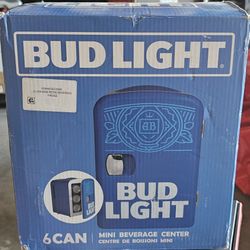 Brand New 6 Can Mini Retro Beverage Fridge 