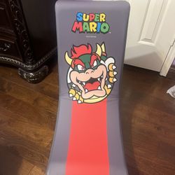 X Rocker Super Mario Floor Rocker Kids Gaming Chair Bowser Edition Retired Rare