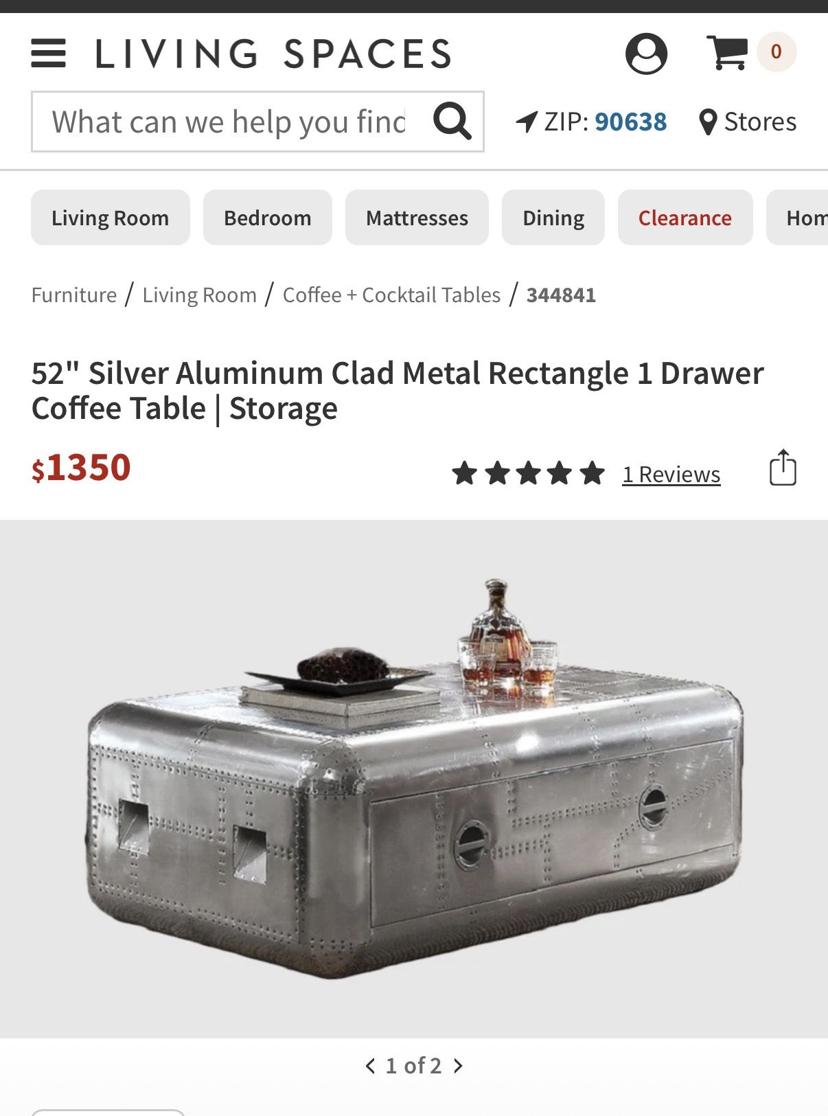 Aluminum Coffee Table