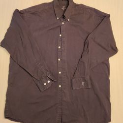 Ashworth Black Dress Shirt, XL