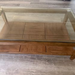 Glass Top Table 