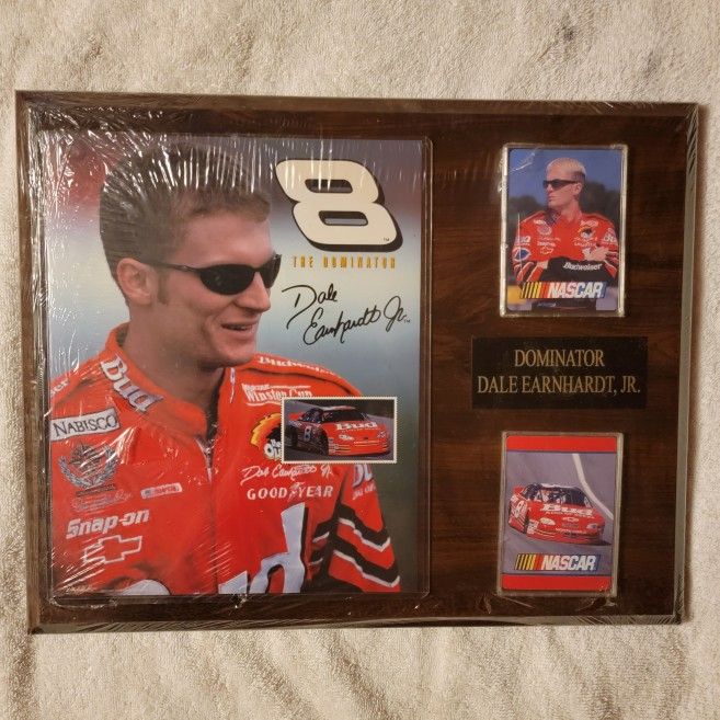 Nascar/ Dominator Dale Earnhardt JR./Mohagany Plaque