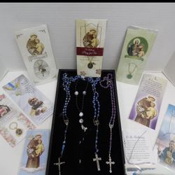 BRAND NEW Rosaries/Saint Charms