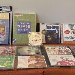 Multiple CD’s For Scrapbooking, Clip Art, Card Making, Candy Wrapping