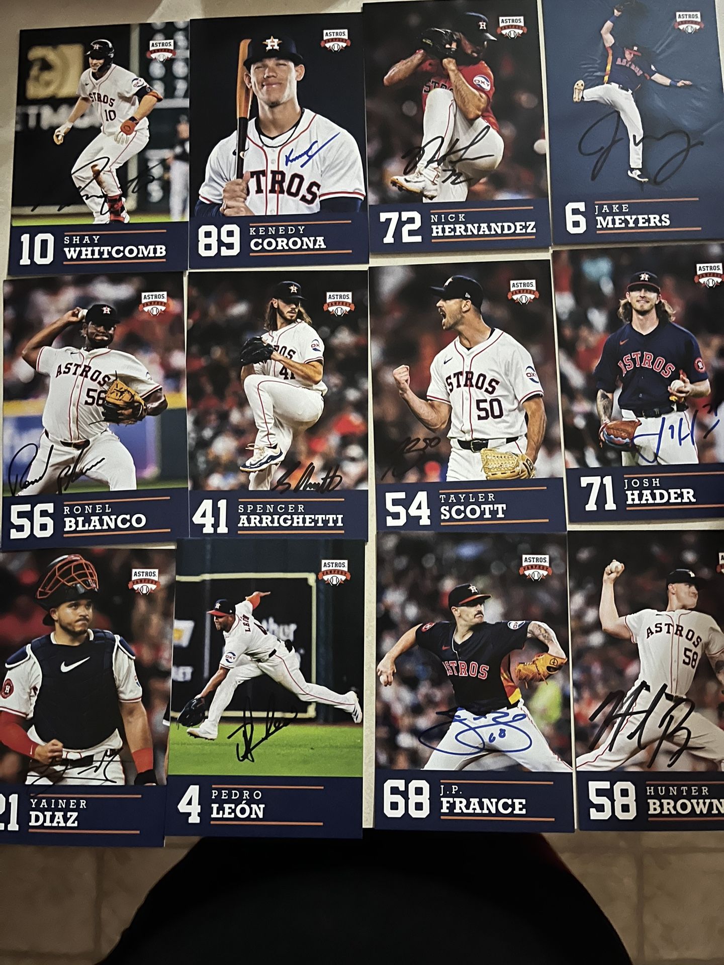 Autographed Astros Cards