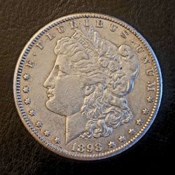 1898-S Morgan Silver Dollar - AU Condition  - Key Date
