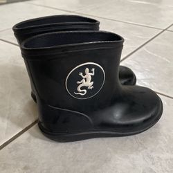 Kids Black Rain Boots Size 6 Toddler 