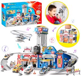 Caundey 2 in 1 Large City Action Playset