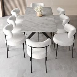 Brand New Unassembled Set Of 8 Dining Chairs ( Not With Table)