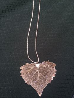 Gold Dip Leaf Necklace